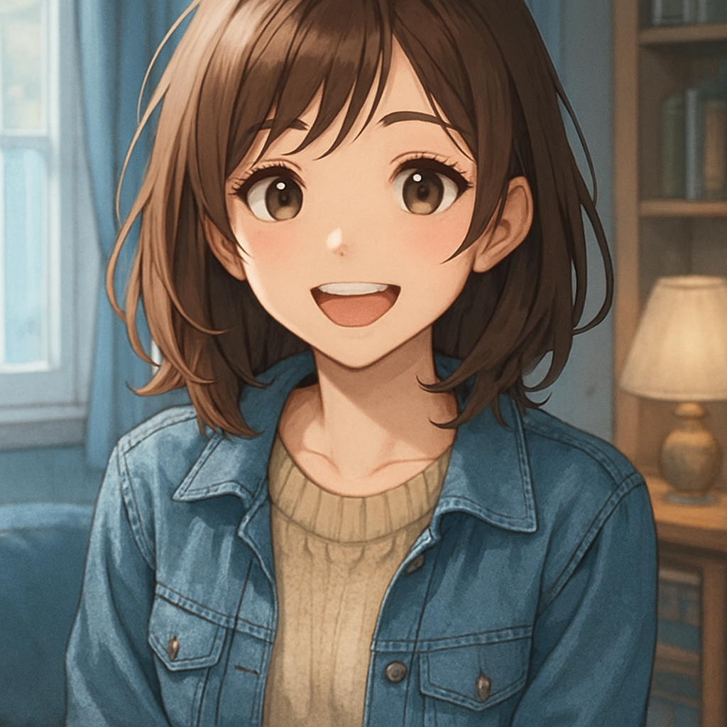 元气少女 · 小桃 — 日常陪伴 类型的 AI 虚拟角色立绘